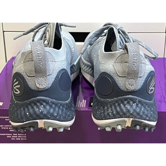 Under Armour Steph Curry Blue UA Charged Spikeless Golf Shoes Size 13 No Box - Picture 3 of 10